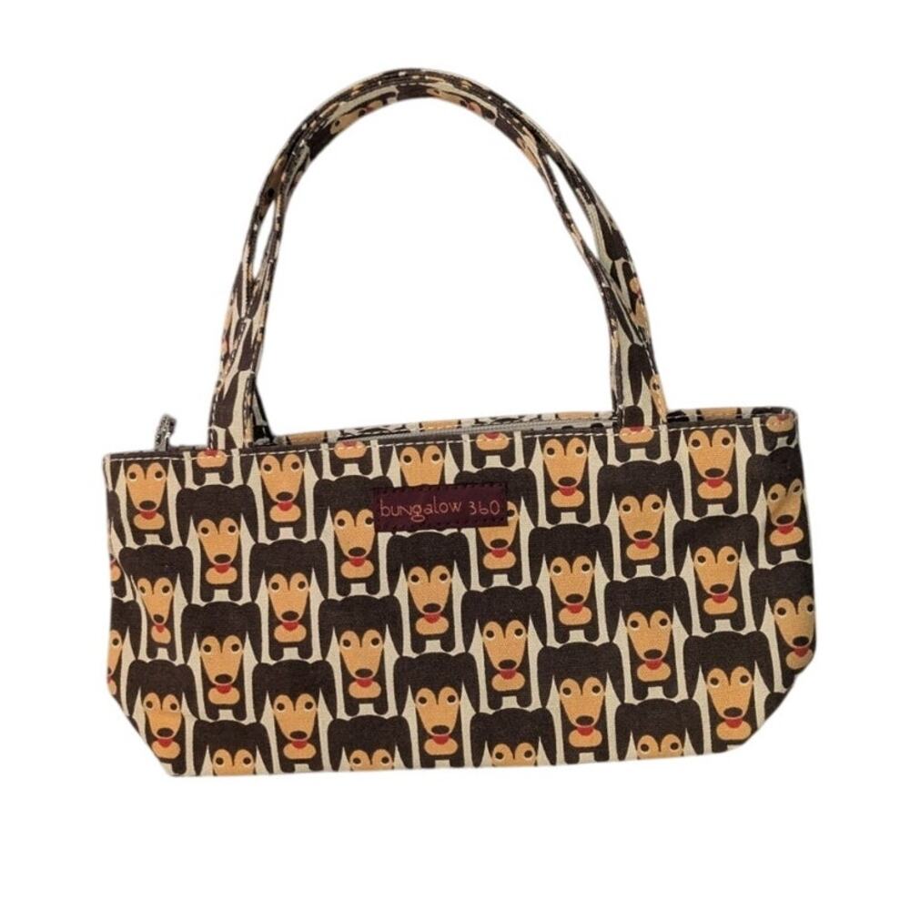 BUNGALOW 360 Small Canvas Happy Dog Purse - Picture 4 of 8